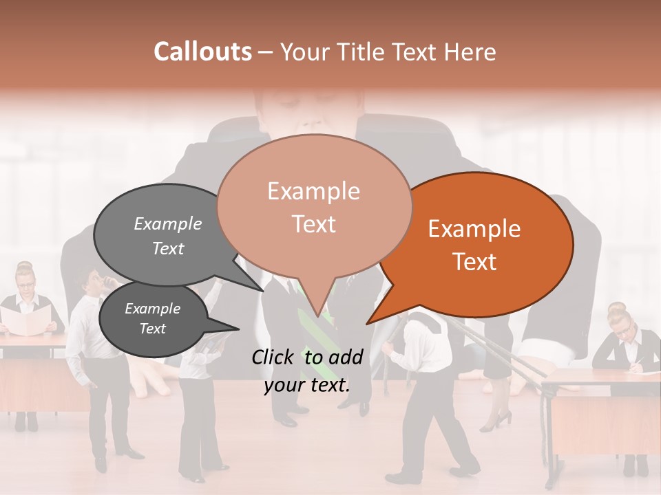 A Man In A Suit And Tie Standing In Front Of A Group Of People PowerPoint Template