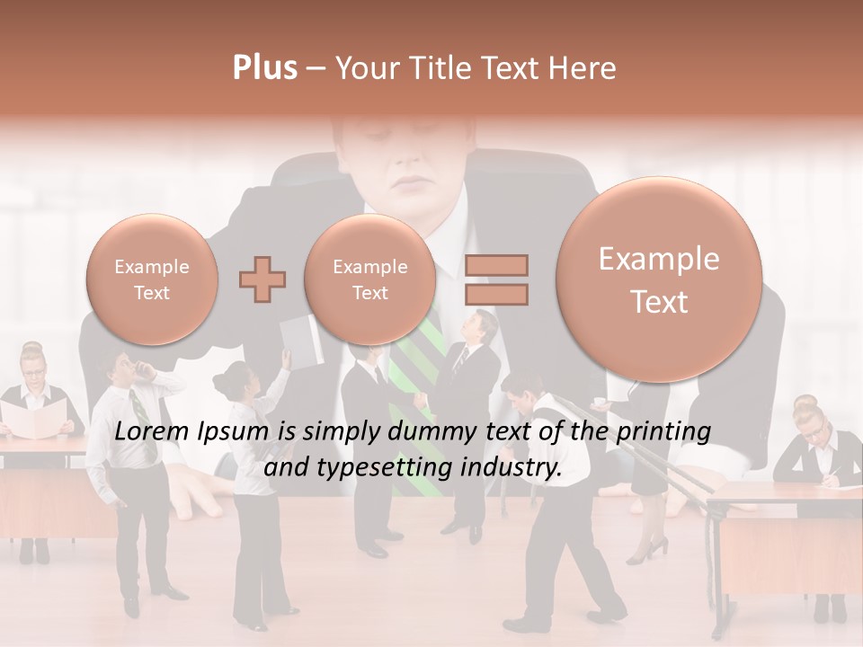A Man In A Suit And Tie Standing In Front Of A Group Of People PowerPoint Template