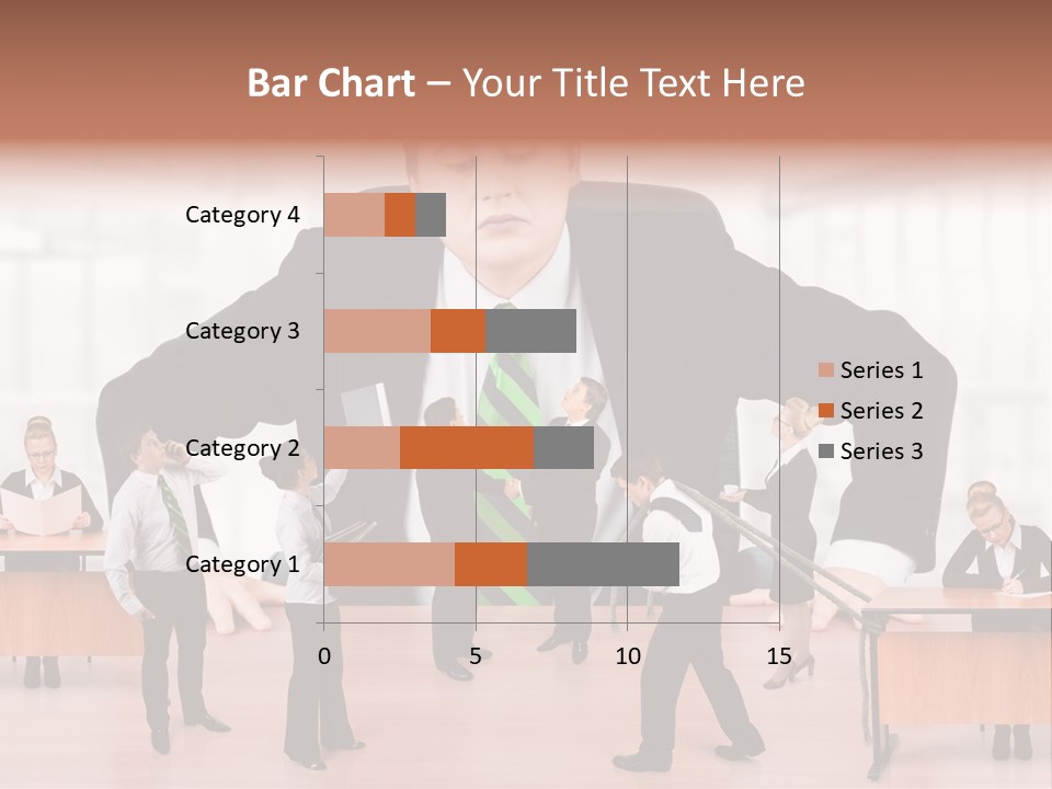 A Man In A Suit And Tie Standing In Front Of A Group Of People PowerPoint Template
