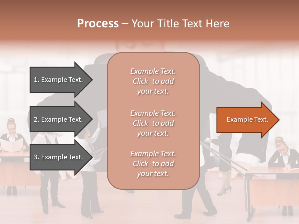 A Man In A Suit And Tie Standing In Front Of A Group Of People PowerPoint Template