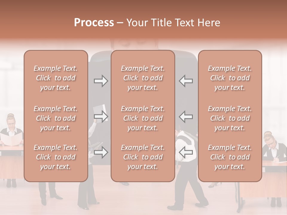 A Man In A Suit And Tie Standing In Front Of A Group Of People PowerPoint Template