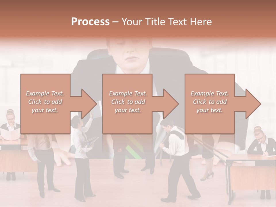 A Man In A Suit And Tie Standing In Front Of A Group Of People PowerPoint Template