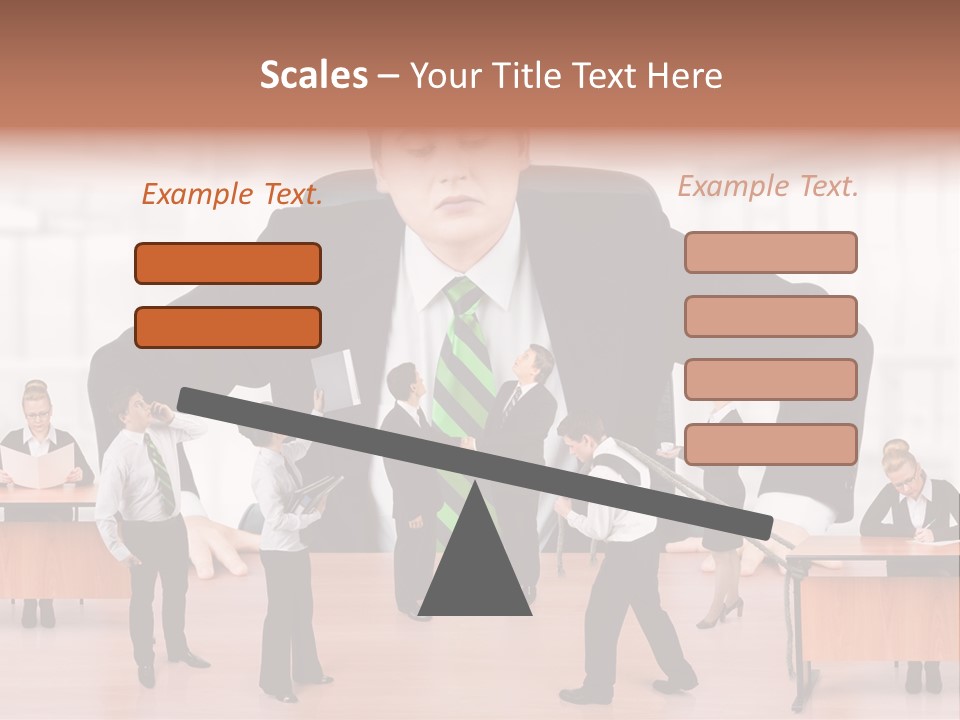A Man In A Suit And Tie Standing In Front Of A Group Of People PowerPoint Template