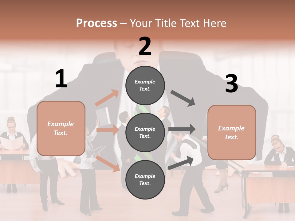 A Man In A Suit And Tie Standing In Front Of A Group Of People PowerPoint Template