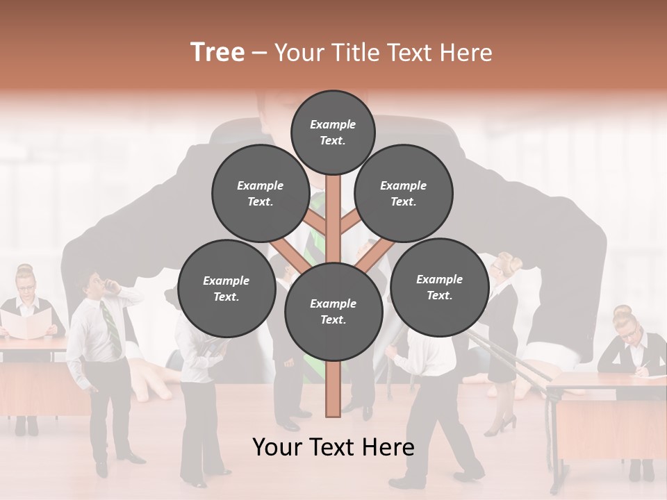 A Man In A Suit And Tie Standing In Front Of A Group Of People PowerPoint Template