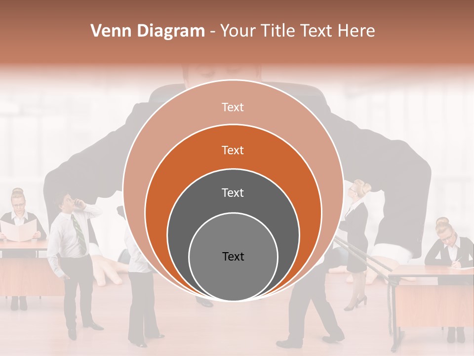 A Man In A Suit And Tie Standing In Front Of A Group Of People PowerPoint Template