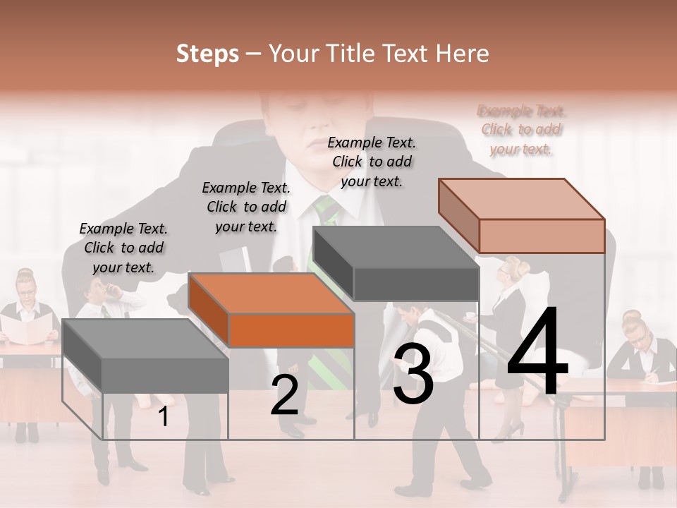 A Man In A Suit And Tie Standing In Front Of A Group Of People PowerPoint Template