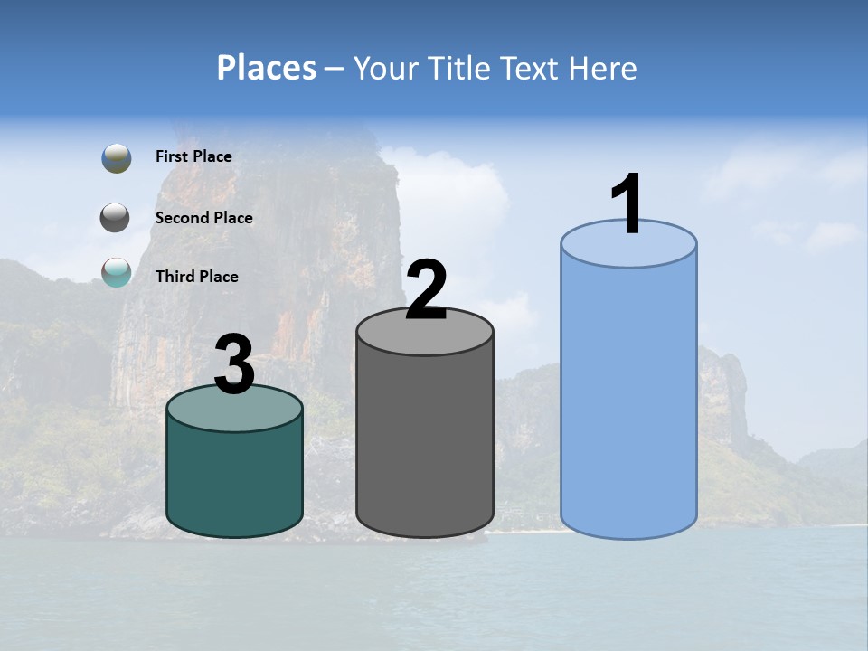 A Large Body Of Water With Mountains In The Background PowerPoint Template