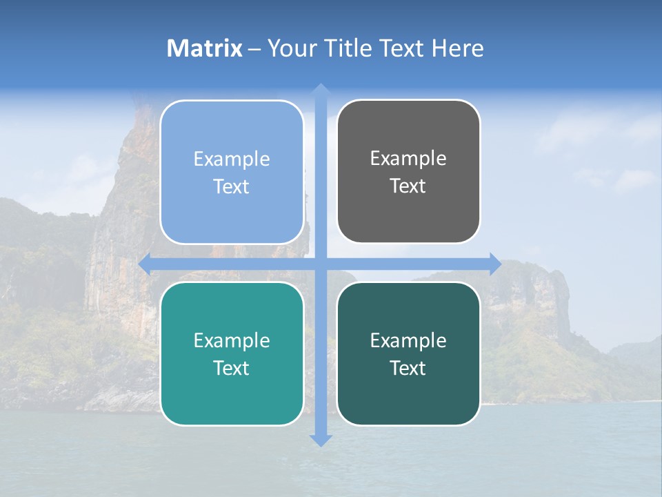 A Large Body Of Water With Mountains In The Background PowerPoint Template
