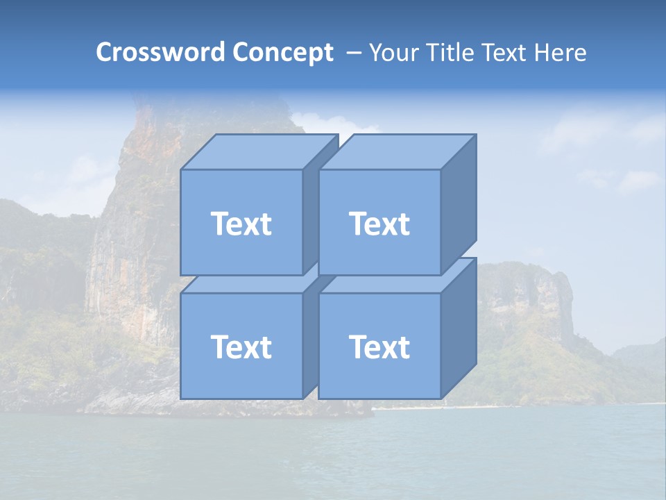 A Large Body Of Water With Mountains In The Background PowerPoint Template