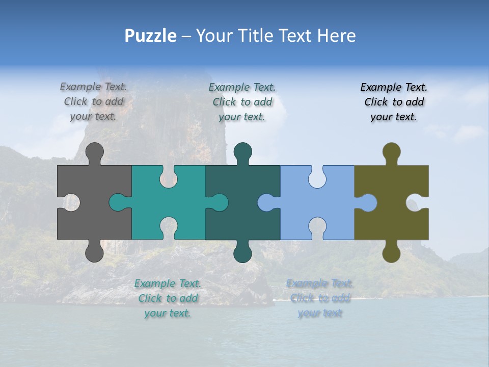 A Large Body Of Water With Mountains In The Background PowerPoint Template