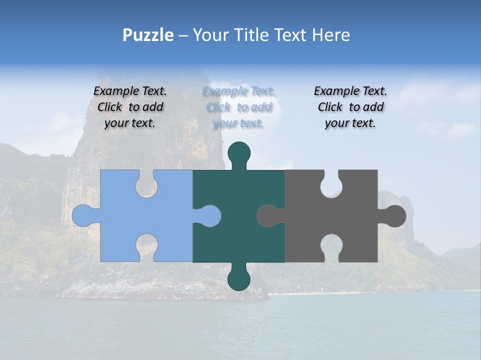 A Large Body Of Water With Mountains In The Background PowerPoint Template