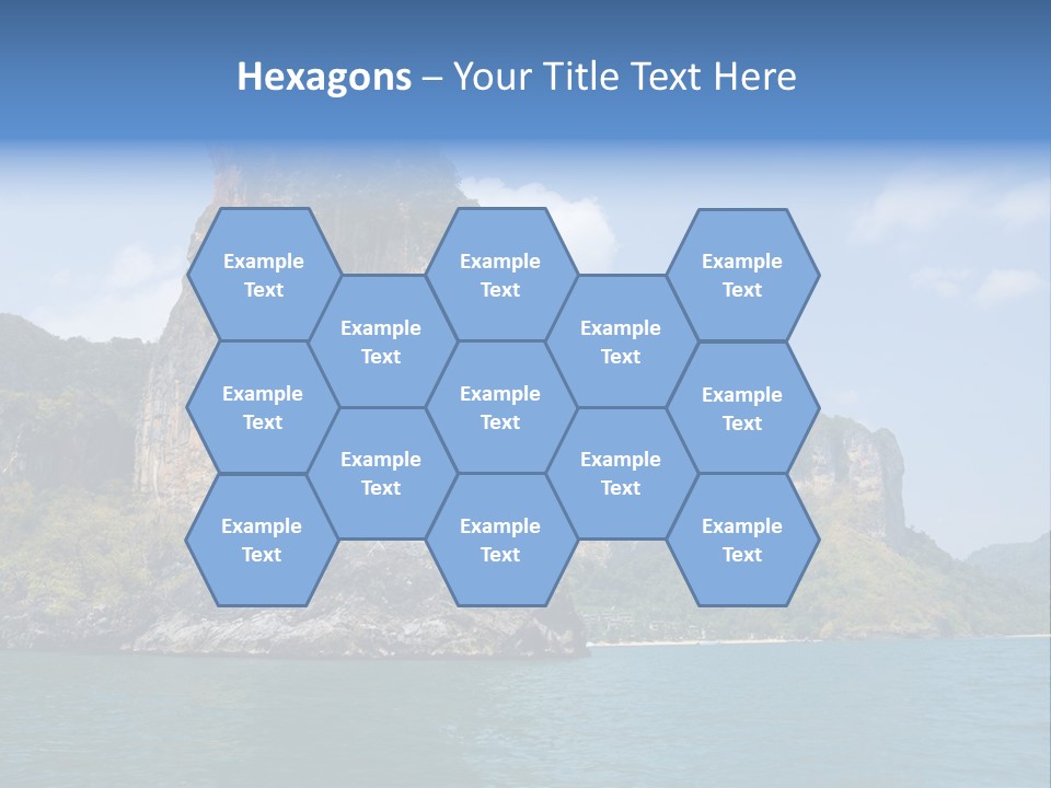 A Large Body Of Water With Mountains In The Background PowerPoint Template