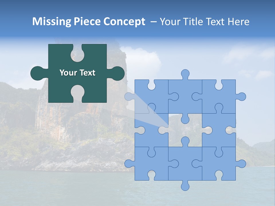 A Large Body Of Water With Mountains In The Background PowerPoint Template