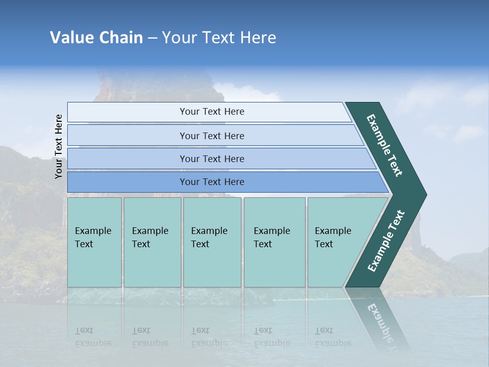 A Large Body Of Water With Mountains In The Background PowerPoint Template