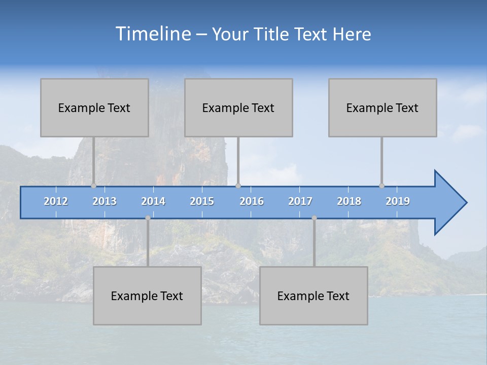 A Large Body Of Water With Mountains In The Background PowerPoint Template