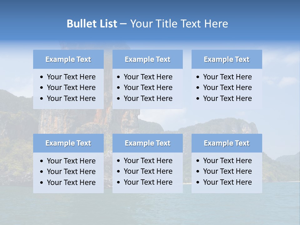 A Large Body Of Water With Mountains In The Background PowerPoint Template