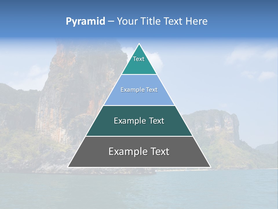 A Large Body Of Water With Mountains In The Background PowerPoint Template