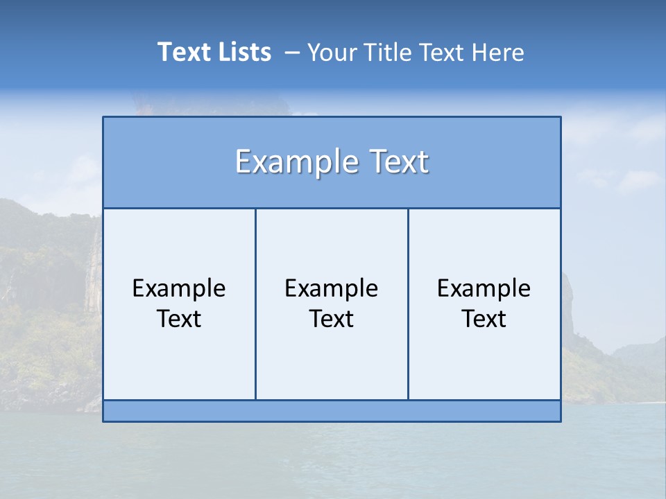 A Large Body Of Water With Mountains In The Background PowerPoint Template