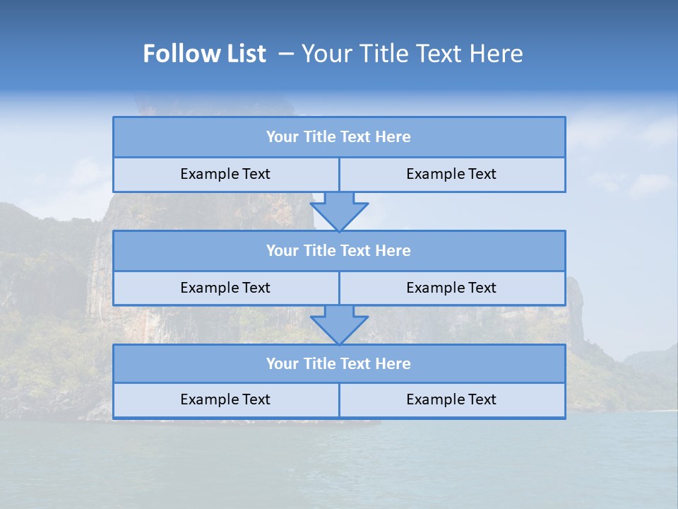 A Large Body Of Water With Mountains In The Background PowerPoint Template