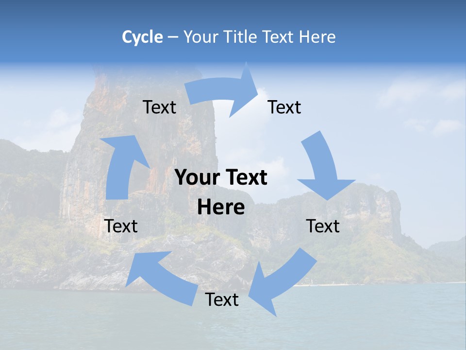 A Large Body Of Water With Mountains In The Background PowerPoint Template