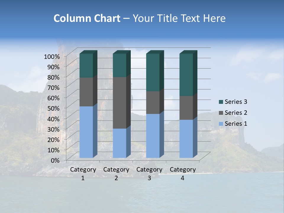 A Large Body Of Water With Mountains In The Background PowerPoint Template