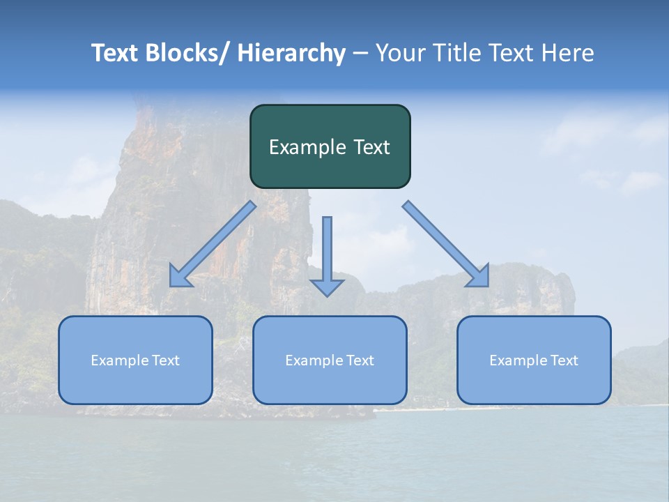 A Large Body Of Water With Mountains In The Background PowerPoint Template