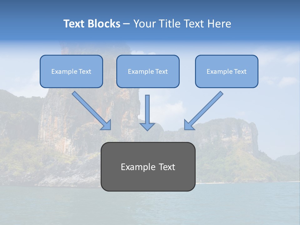 A Large Body Of Water With Mountains In The Background PowerPoint Template