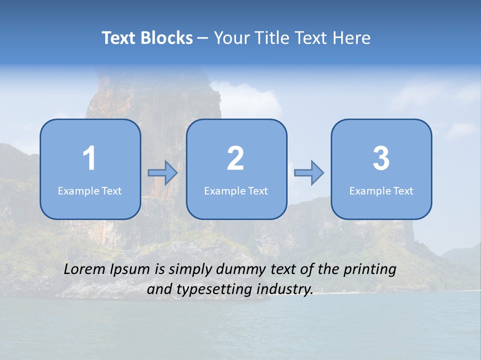 A Large Body Of Water With Mountains In The Background PowerPoint Template