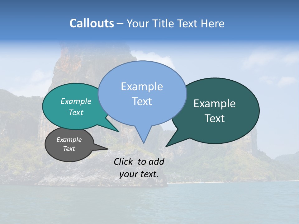 A Large Body Of Water With Mountains In The Background PowerPoint Template
