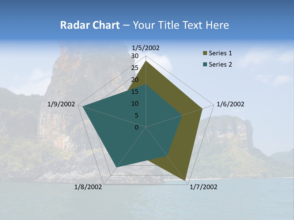 A Large Body Of Water With Mountains In The Background PowerPoint Template