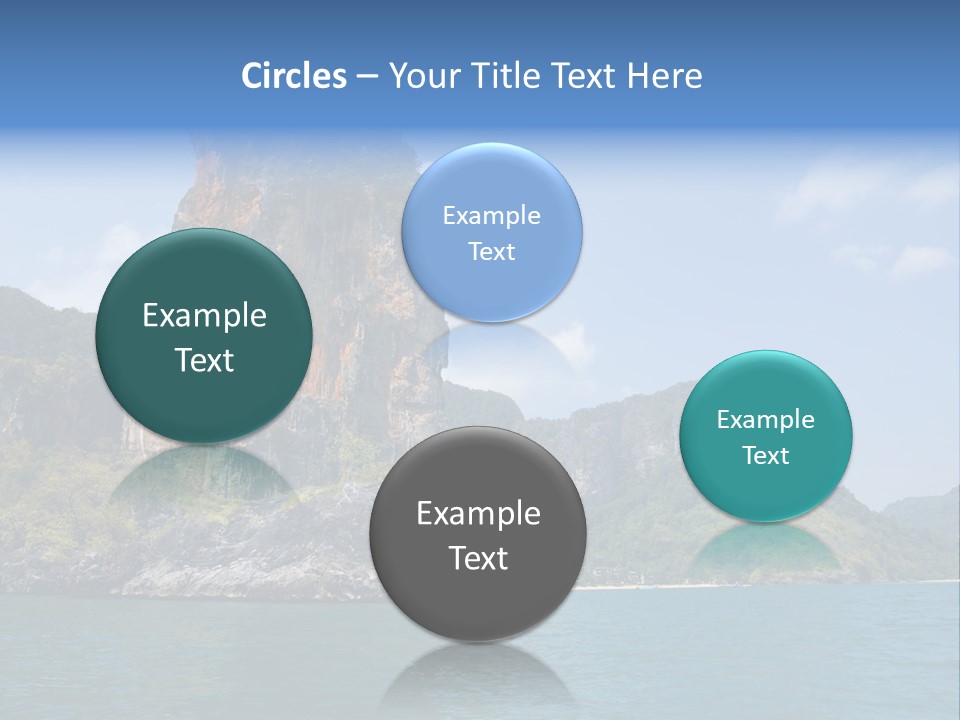 A Large Body Of Water With Mountains In The Background PowerPoint Template