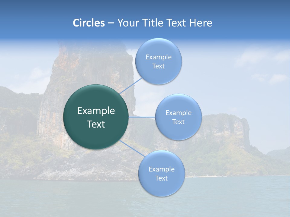 A Large Body Of Water With Mountains In The Background PowerPoint Template