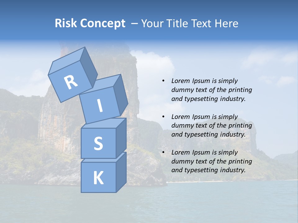 A Large Body Of Water With Mountains In The Background PowerPoint Template