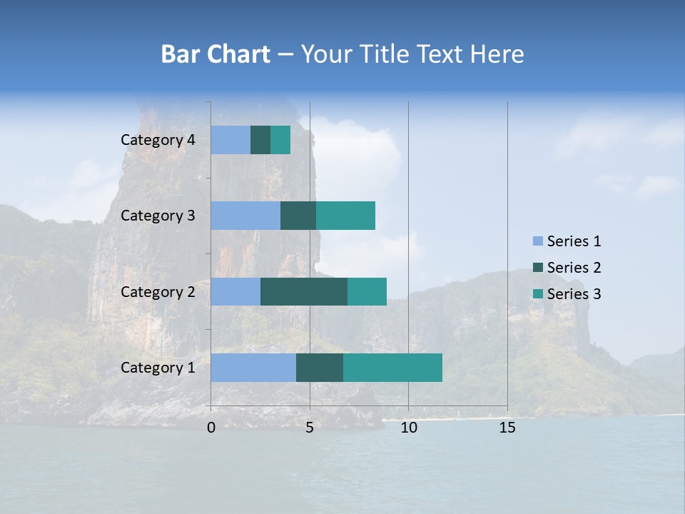 A Large Body Of Water With Mountains In The Background PowerPoint Template