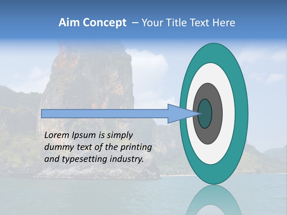 A Large Body Of Water With Mountains In The Background PowerPoint Template