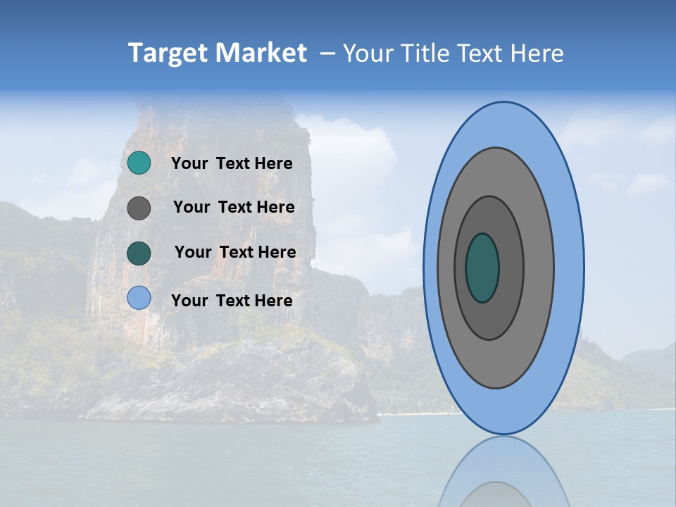 A Large Body Of Water With Mountains In The Background PowerPoint Template