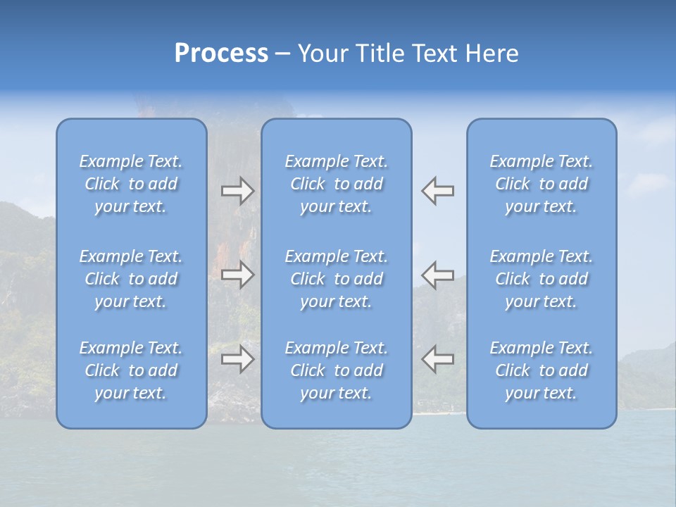 A Large Body Of Water With Mountains In The Background PowerPoint Template