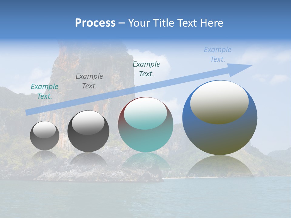 A Large Body Of Water With Mountains In The Background PowerPoint Template