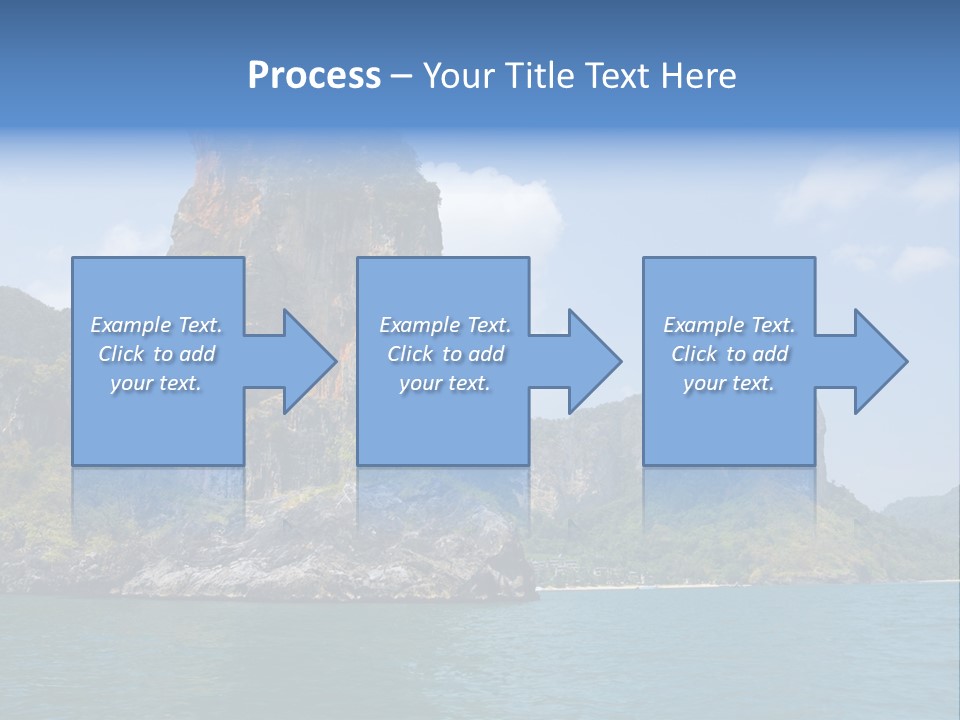 A Large Body Of Water With Mountains In The Background PowerPoint Template