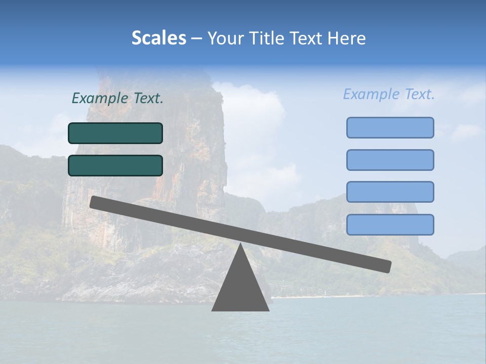 A Large Body Of Water With Mountains In The Background PowerPoint Template