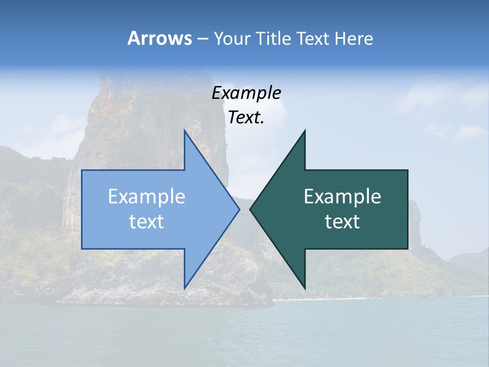 A Large Body Of Water With Mountains In The Background PowerPoint Template