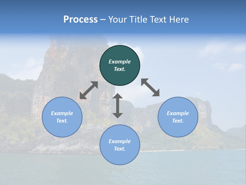A Large Body Of Water With Mountains In The Background PowerPoint Template