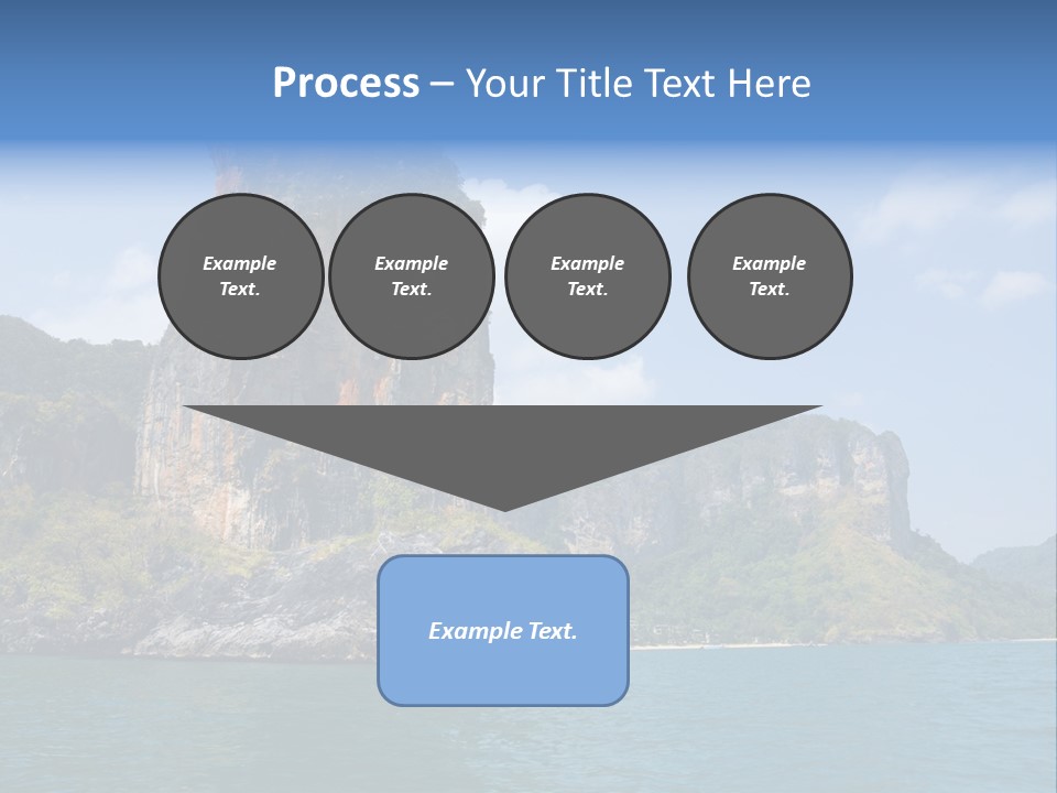 A Large Body Of Water With Mountains In The Background PowerPoint Template