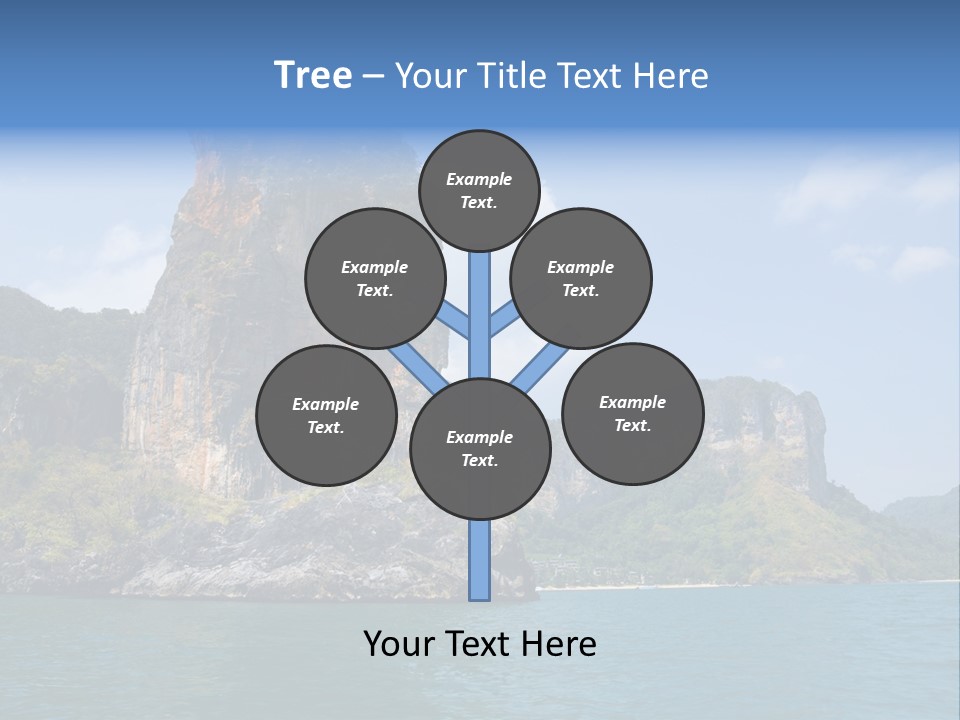 A Large Body Of Water With Mountains In The Background PowerPoint Template