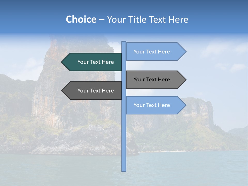 A Large Body Of Water With Mountains In The Background PowerPoint Template