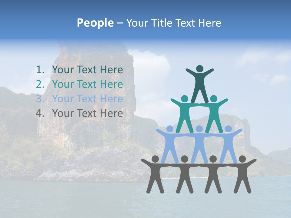 A Large Body Of Water With Mountains In The Background PowerPoint Template