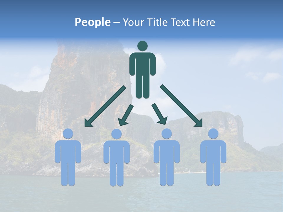 A Large Body Of Water With Mountains In The Background PowerPoint Template