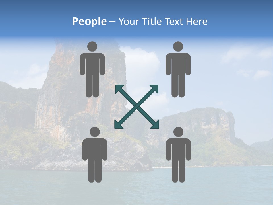 A Large Body Of Water With Mountains In The Background PowerPoint Template