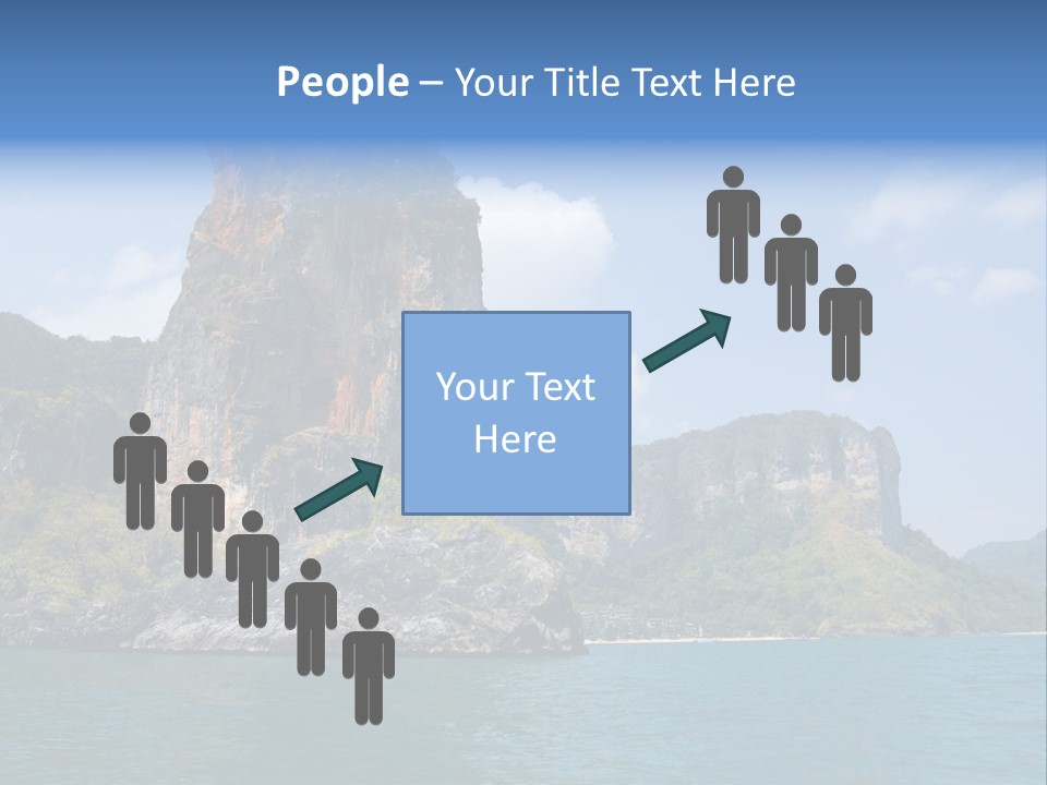 A Large Body Of Water With Mountains In The Background PowerPoint Template